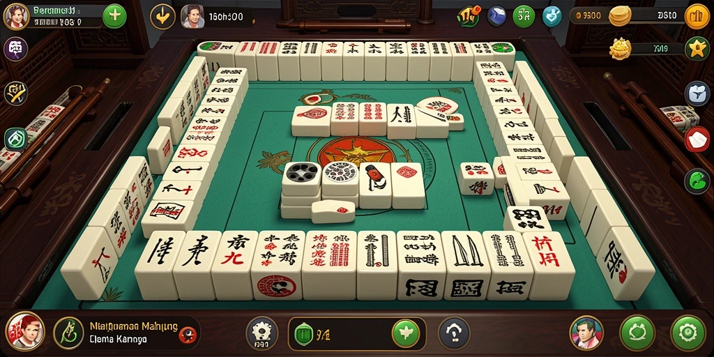 Screenshot permainan Mahjong 5RT yang menampilkan gameplay menarik.