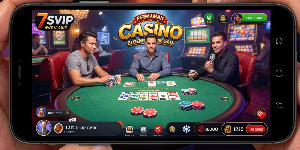 Tampilan menarik dari gameplay Live Casino 7SVIP.