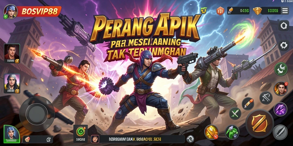 Tampilan gameplay BOSVIP88 yang penuh aksi dan seru.