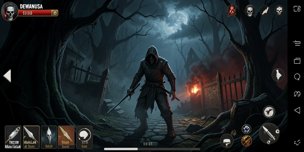 Tangkapan layar gameplay DEWANUSA yang menegangkan.