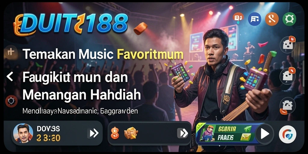 Screenshot gameplay DUIT188 menampilkan keseruan bermain musik.