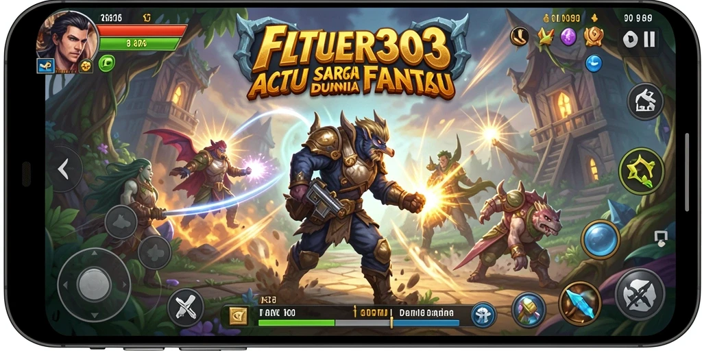 Tangkapan layar gameplay FILTER303 menampilkan aksi seru dalam pertempuran ARPG.