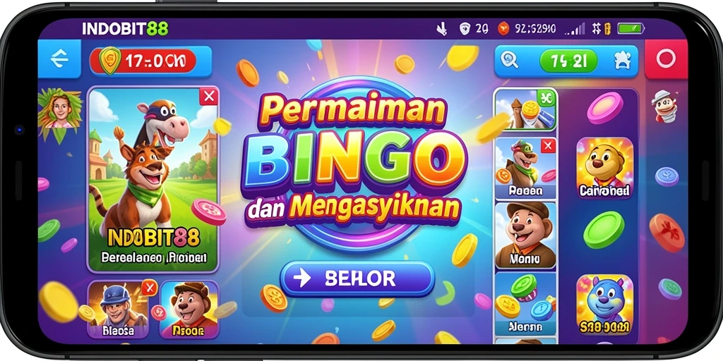 Tampilan seru bermain Bingo di INDOBIT88.