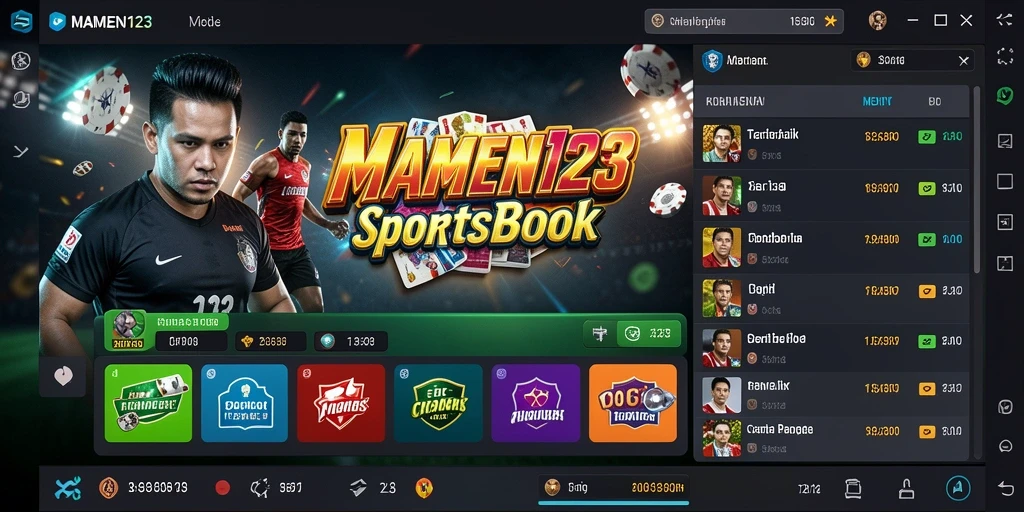 Tampilan gameplay MAMEN123 yang menarik dengan berbagai pilihan taruhan.