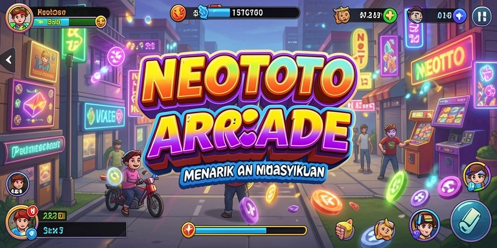 Tampilan gameplay NEOTOTO yang seru dan dinamis dalam genre Arcade.
