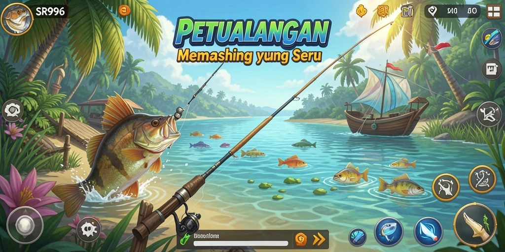 Gameplay memancing yang seru dan menantang di SR996.