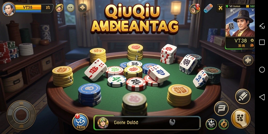Gambaran gameplay QiuQiu yang seru dan interaktif dalam VT38.