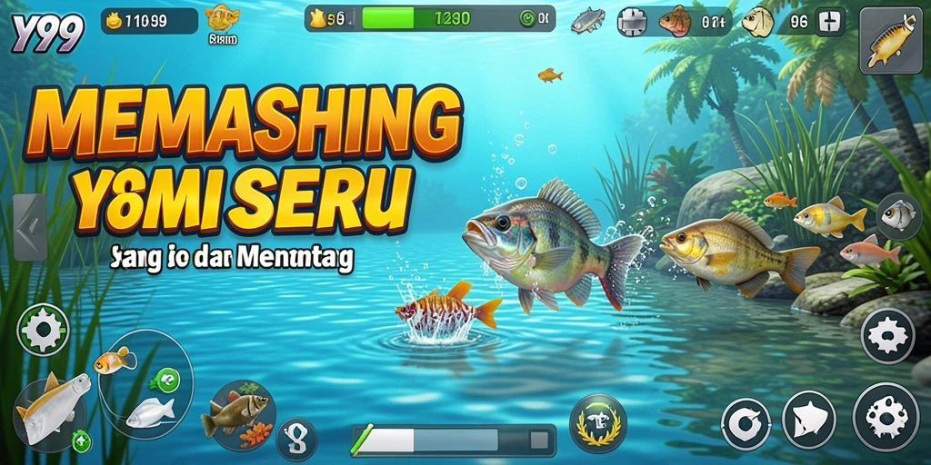 Screenshot gameplay Y89 menampilkan aksi memancing yang seru dan menegangkan.